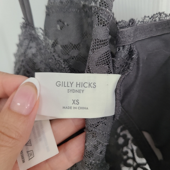Gilly hicks grey lace padded bralette xs - Picture 3 of 3
